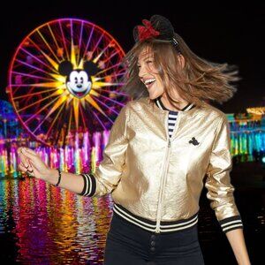 Disney Mickey Gold Collection Full Zip Jacket 90 Years Limited Edition 2X FLAW!